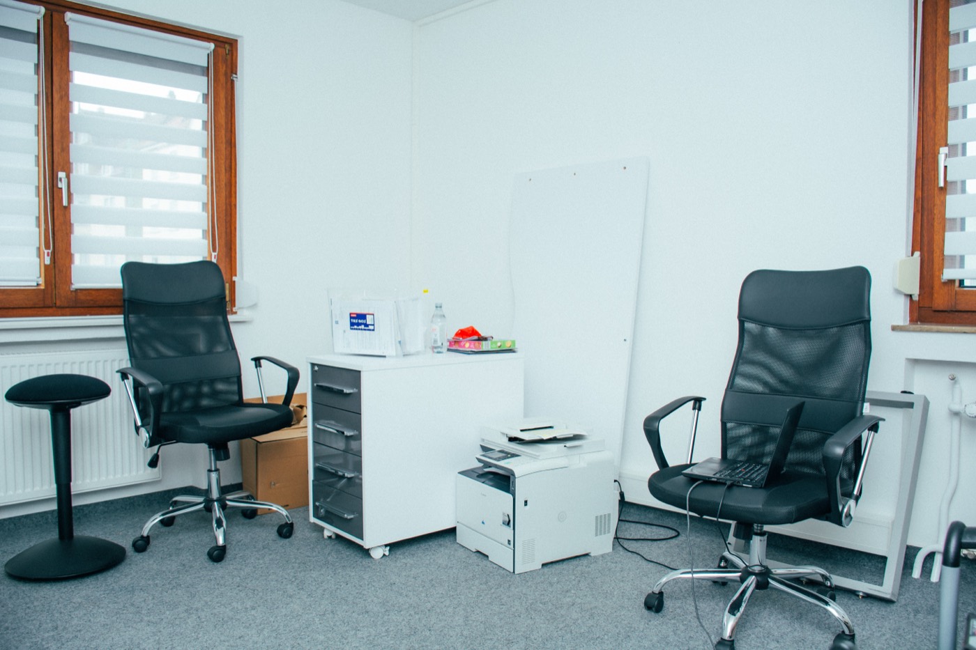 Furnished office workspace